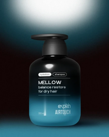 Шампунь увлажняющий для сухих волос MELLOW, 300 мл